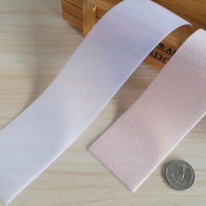 Rosa kardborreband, ultratunn nylon, sömnad av dockkläder