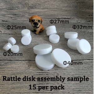 Spielzeug Rassel Einsätze: DIY Rassel Scheiben - 15 Stück Probepackung