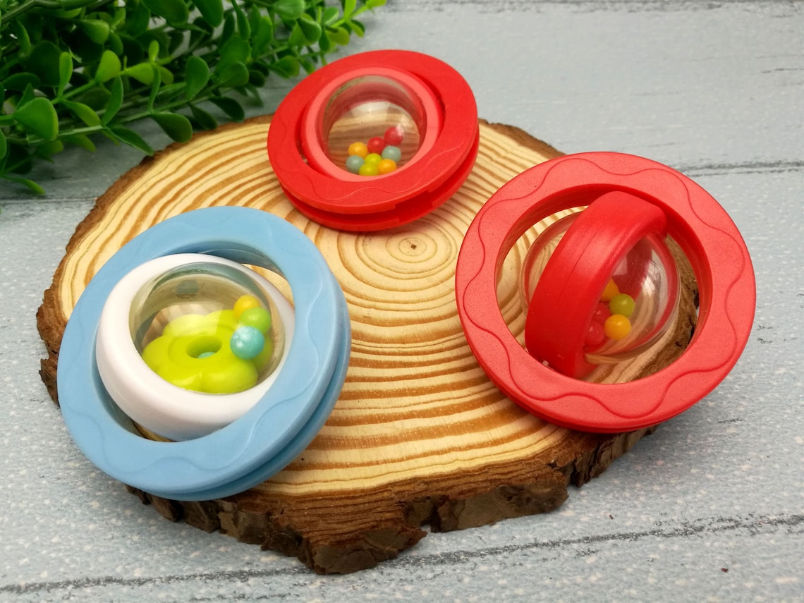 Rattle Ball/2 Inch Rattle Insert Ring 2 Pcs /baby Plastic Etsy
