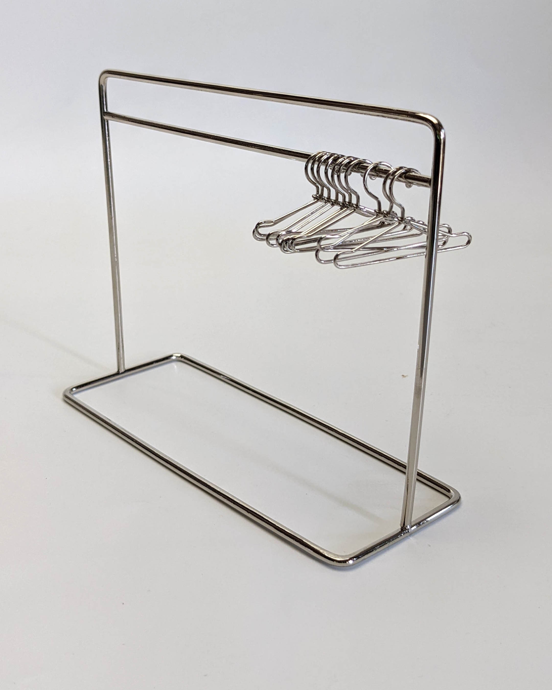 Perchero para ropa para muñecas, 9, 5x9, 5x2, 8 pulgadas, hierro clásico, escala 1/6, muebles para muñecas, estante para ropa a prueba de herrumbre Perchero para ropa para muñecas, 9, 5x9, 5x2, 8 pulgadas, hierro clásico, escala 1/6, muebles para muñecas, estante para ropa a prueba de herrumbre