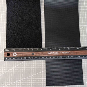 Black Sew on Hook and Loop Tape Set, Super wide ,soft   ,Ultra thin hook and loop fasteners,  sizes,, 4&quot;, 5&quot;, 6&quot;,7&quot;, 8&quot;