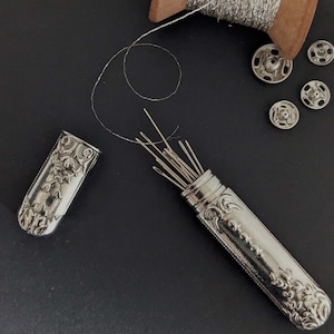 Étuis à aiguilles，Boîte à aiguilles，Design vintage，Rangement d'aiguilles，Cadeau pour la fête des mères，Cadeau pour grand-mère