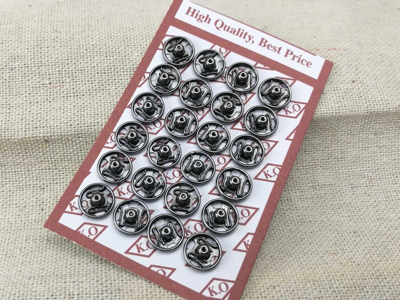 8 mm snaps ons for sewing doll clothes /metal buttons 8 mm Etsy