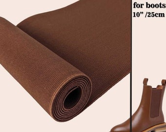 10" wide brown heavy-duty elastic for making or repairing Chelsea boots，elastic for boots