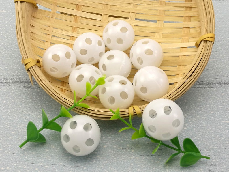 10 rattle ball insert / 24 mm rattle insert/Plastic Rattle Etsy