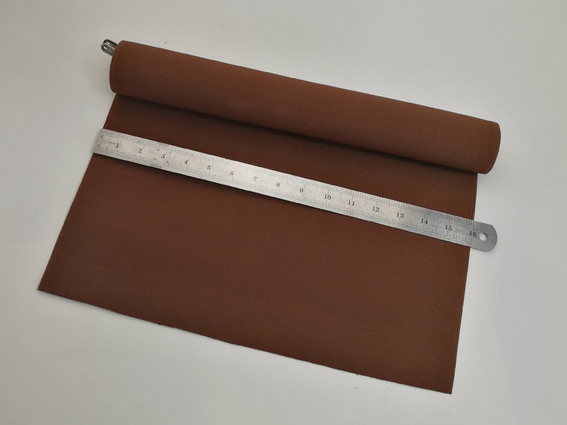 16 inch wide brown elastic band,wide brown elastic ,riding boot elastic strap, 40cm wide heavy-duty elastic strap image 1