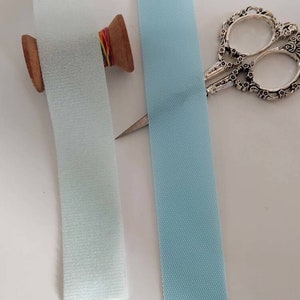 Gancho e laço macios, rosa, azul claro, verde, usados para costurar roupas de bebê e babadores de bebê