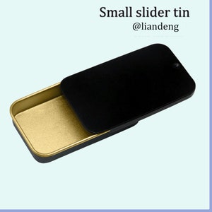 Rectangular Slide Top TinsSolid perfume sliding tinslip balm sliding tins, 9 colors, suitable for crafts, storage. zdjęcie 4