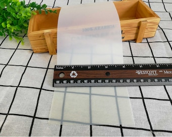 Wide Transparent Sew-On Hook and Loop Tape, Nylon Fastener
