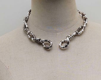 Catena a serpente in argento - Collana a catena in argento da uomo - Catena da uomo - Collana a serpente in acciaio inossidabile da 3 mm, Gioielli da uomo - Di Twistedpendant - Italia