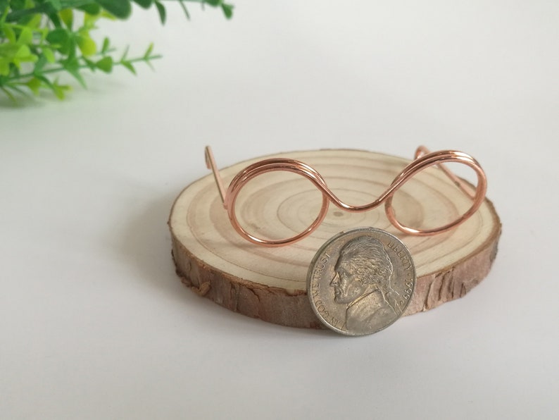 Doll Glasses Doll Metal Wire Frame Glasses Crocheted Glasses Etsy