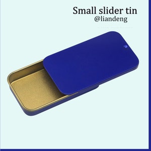 Rectangular Slide Top TinsSolid perfume sliding tinslip balm sliding tins, 9 colors, suitable for crafts, storage. zdjęcie 3