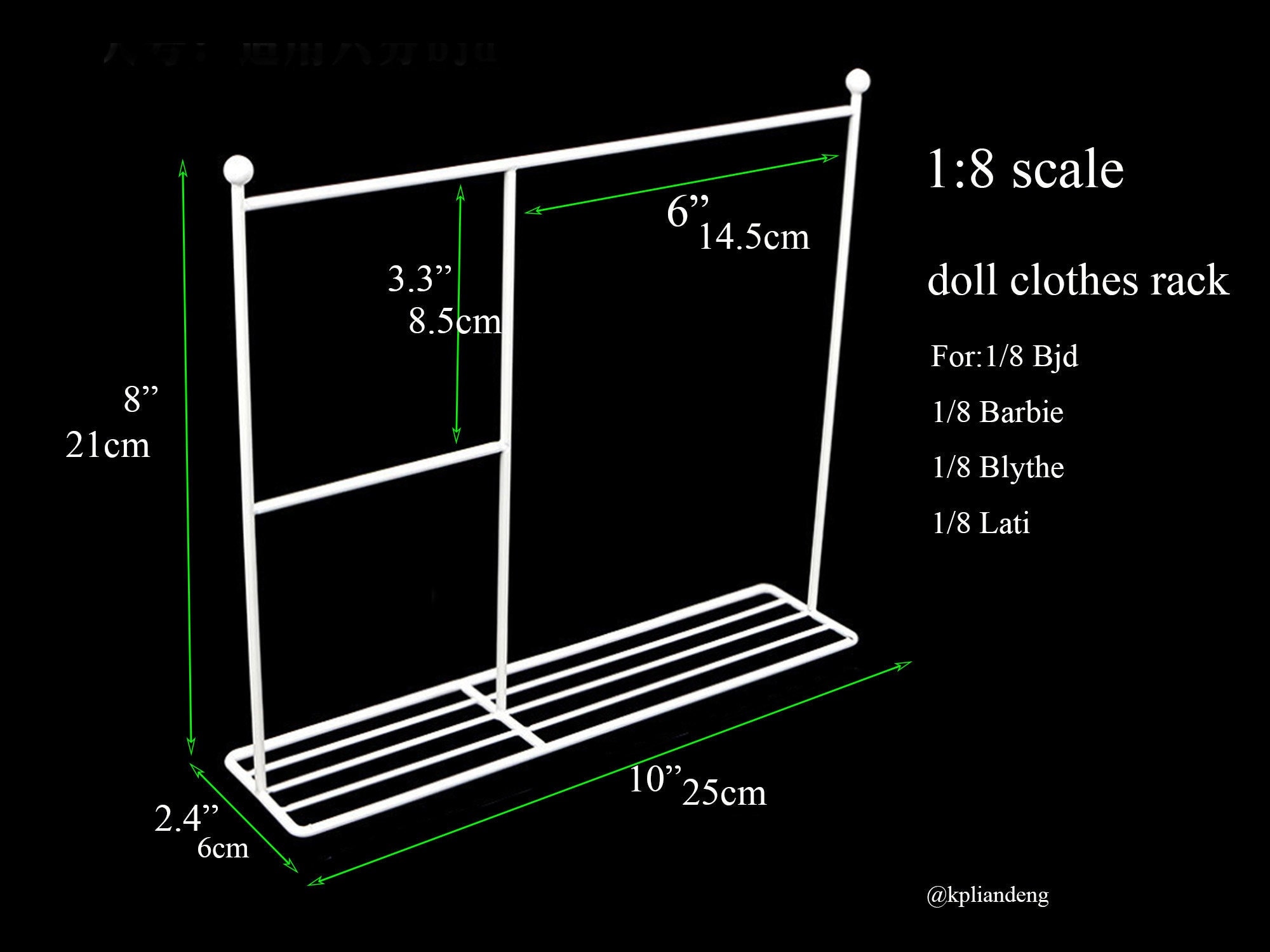 1/12 Scale Metal Doll Clothing Rack Set Doll Clothes Storage Etsy