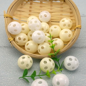 Rasselball-Einsätze ， 24 mm 18 Stück pro Packung ， Kunststoffrassel ， Hundespielzeugrassel ， Krachmacher