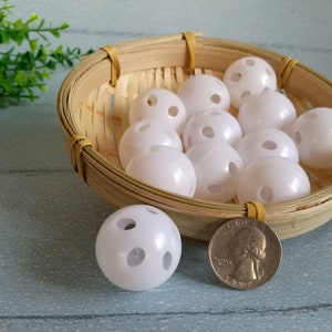 Rasselkugeln/12 Rasselkugeln/Hundespielzeug Rassel 28 mm Rasseleinsatz/Babyrasseleinsatz