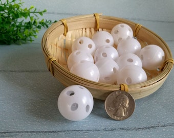 rattle ball/12 rattle ball insert /dog toy rattle/ 28 mm rattle  insert/Plastic Rattle Balls  28 mm / baby rattle insert