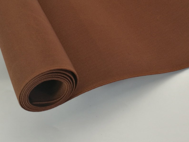 16 inch wide brown elastic band,wide brown elastic ,riding boot elastic strap, 40cm wide heavy-duty elastic strap image 2