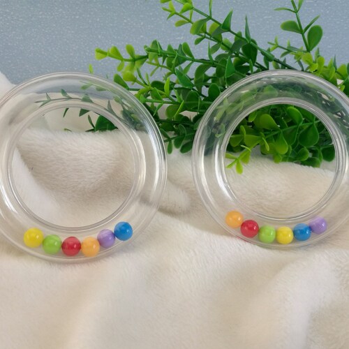 Anillo sonajero: Discos sonajero de plástico para juguetes de ganchillo
