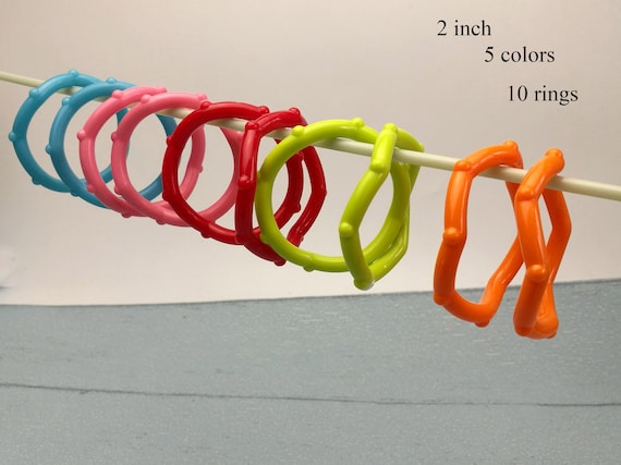 2 1 2 Macrame Plastic Ring Natural Birch Wood Macramé Rings 5cm 2