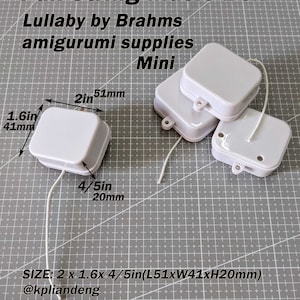 Mini Pull String Music Box, Lullaby by Brahms, Waterproof Music Box ...