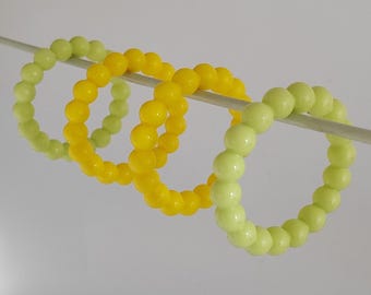 Beaded Plastic Macrame Hoops: 2.4 inch Craft Hoops, 10 Pcs
