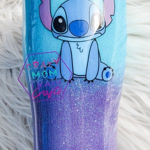 Ombre Glitter Stitch Tumbler