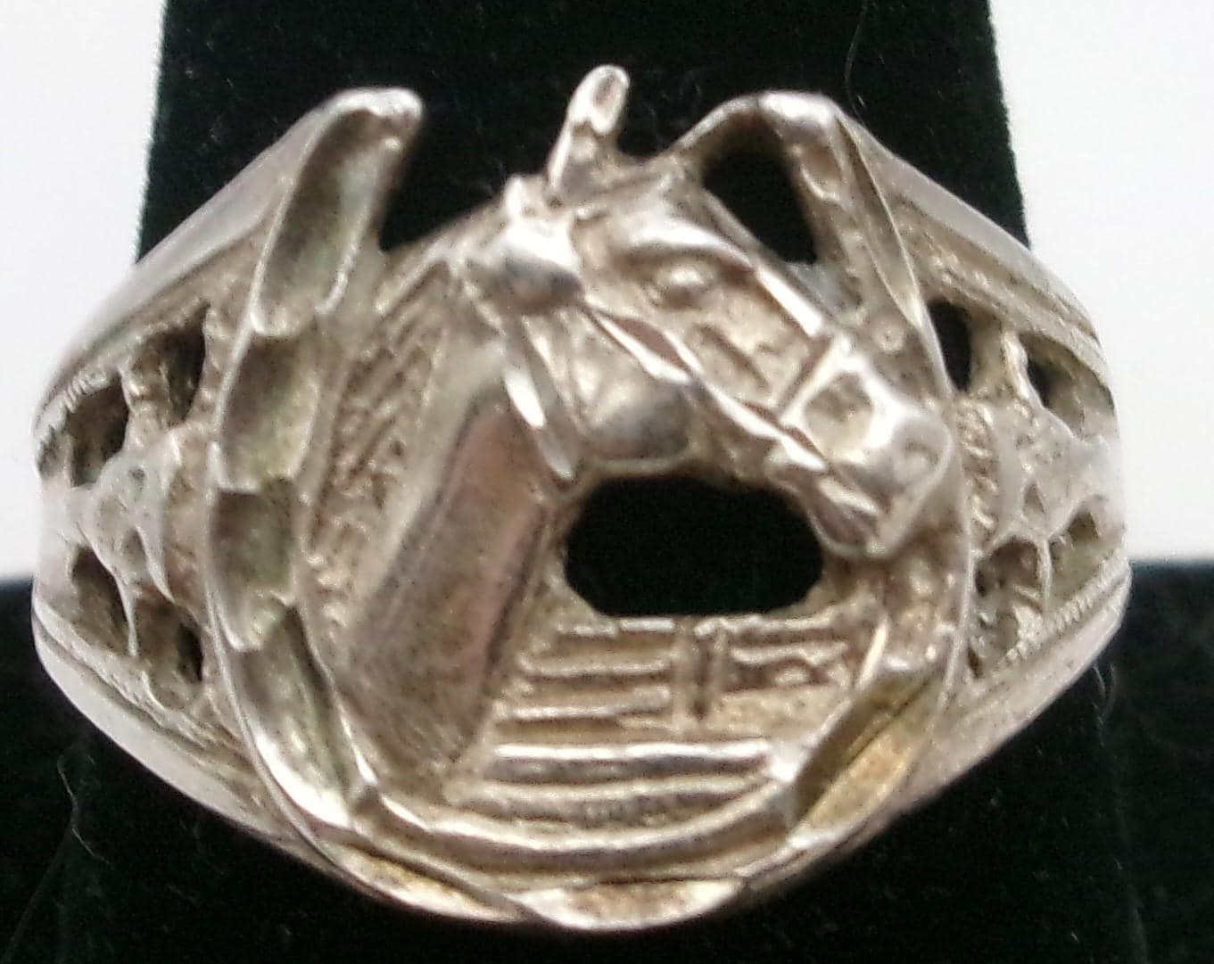 Vintage Horseshoe Silver Ring - Etsy