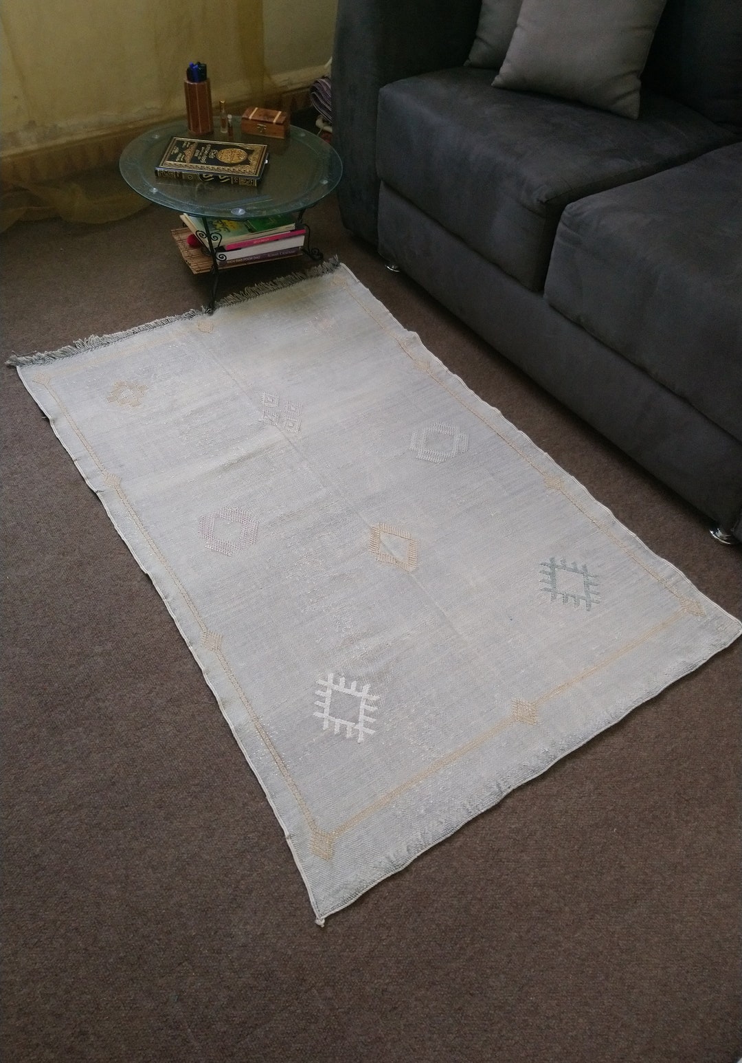 Moroccan Cactus Silk Rug/handmade Rug/berber Carpet/bohemian Etsy