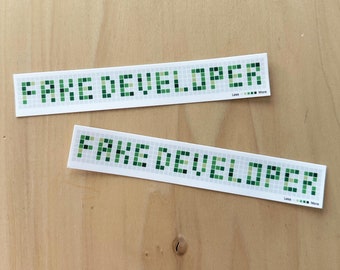 Nep ontwikkelaar GitHub-bijdragegrafieksticker