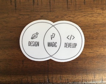 There’s Magic in the Overlap sticker