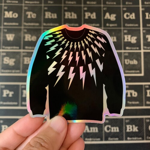 Lightning Bolt Sweater Sticker 