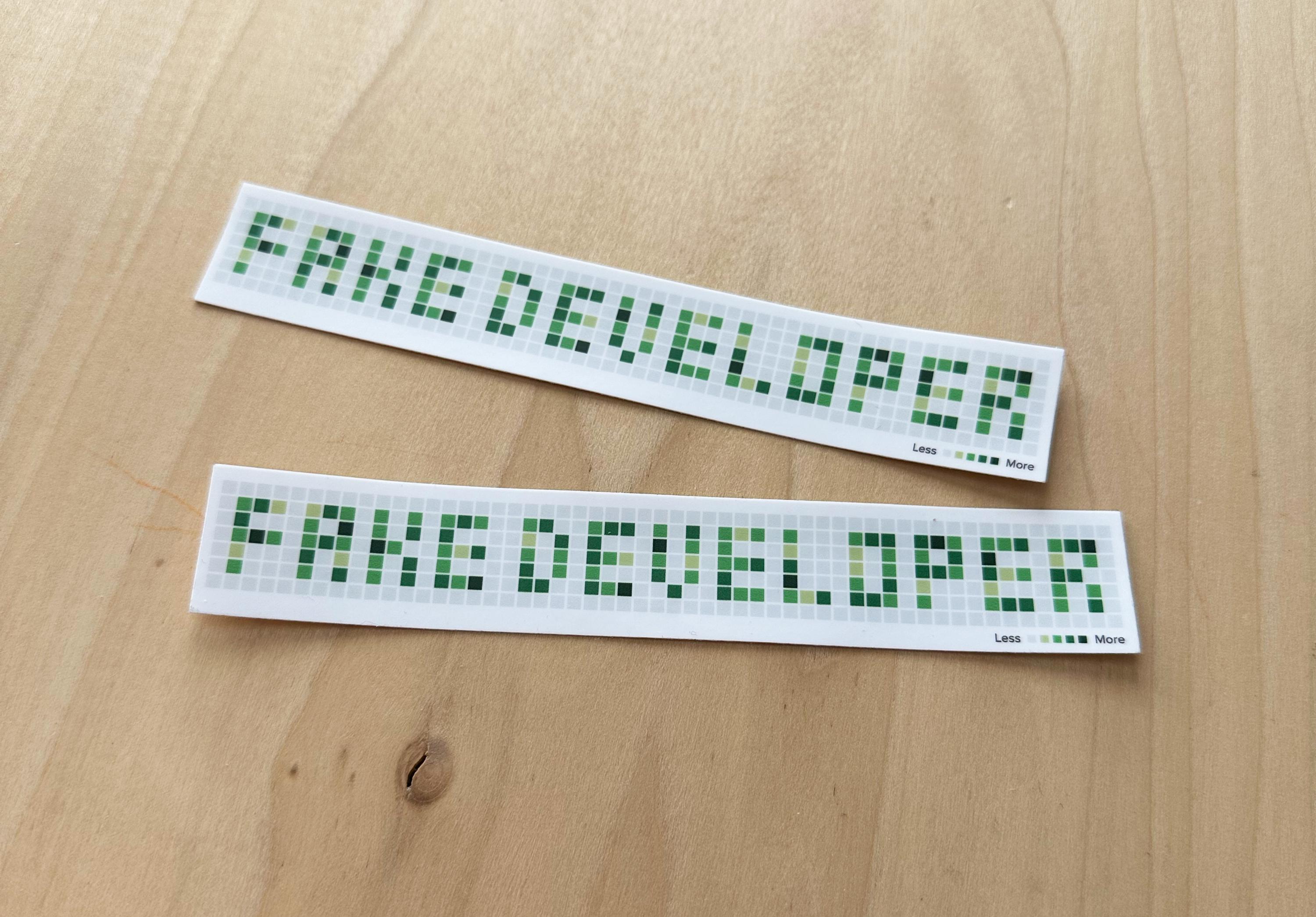 Contribution Sticker Fake Developer Github Contribution Graph Sticker - Etsy