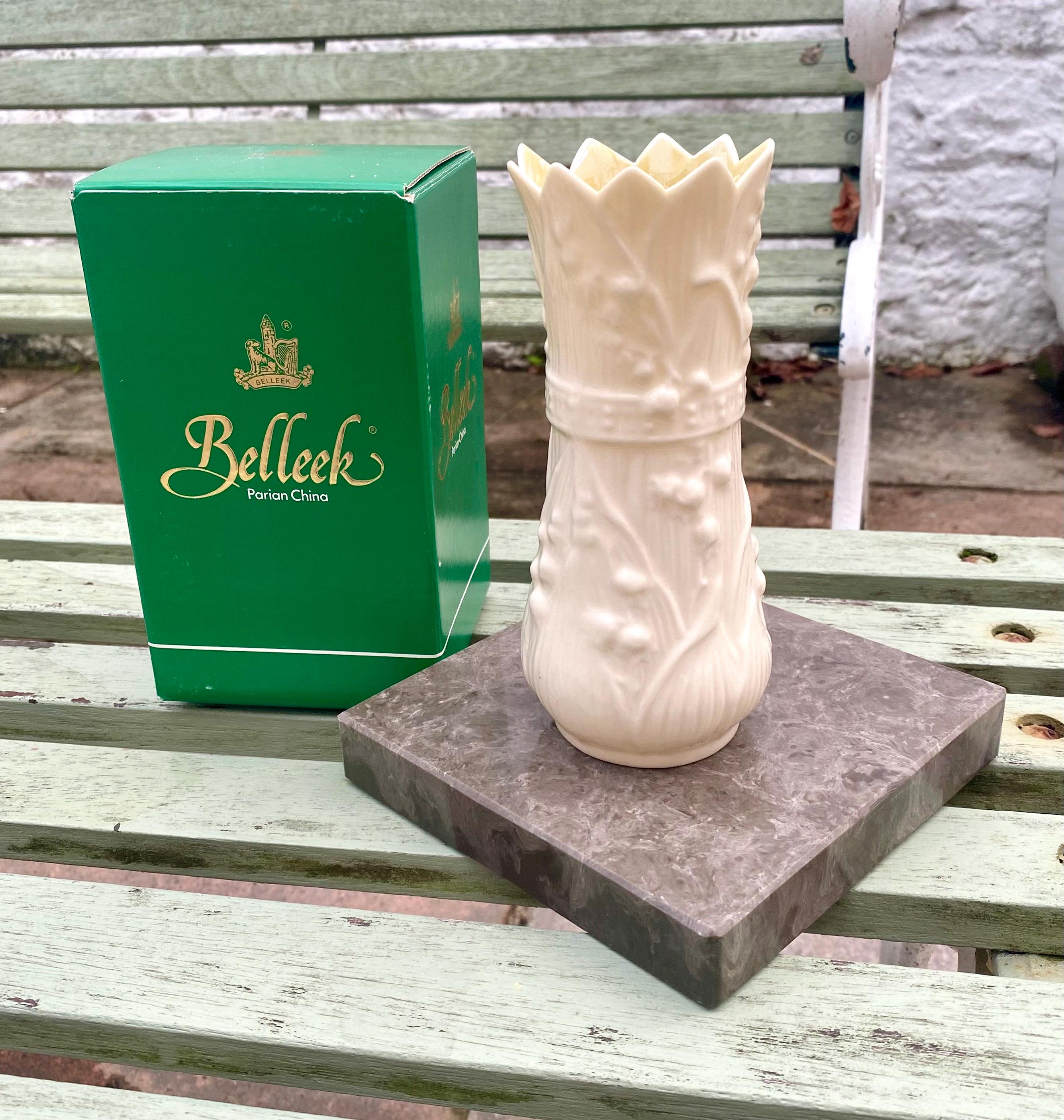 belleek ベリーク 花瓶①アイボリー belleek ベリーク 花瓶①
