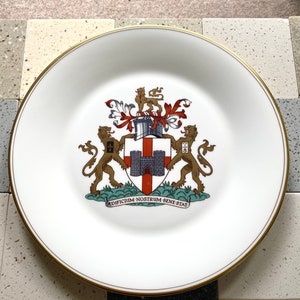 Royal Doulton Fine Bone China National Bank of London Gedenktafel in limitierter Auflage 1981