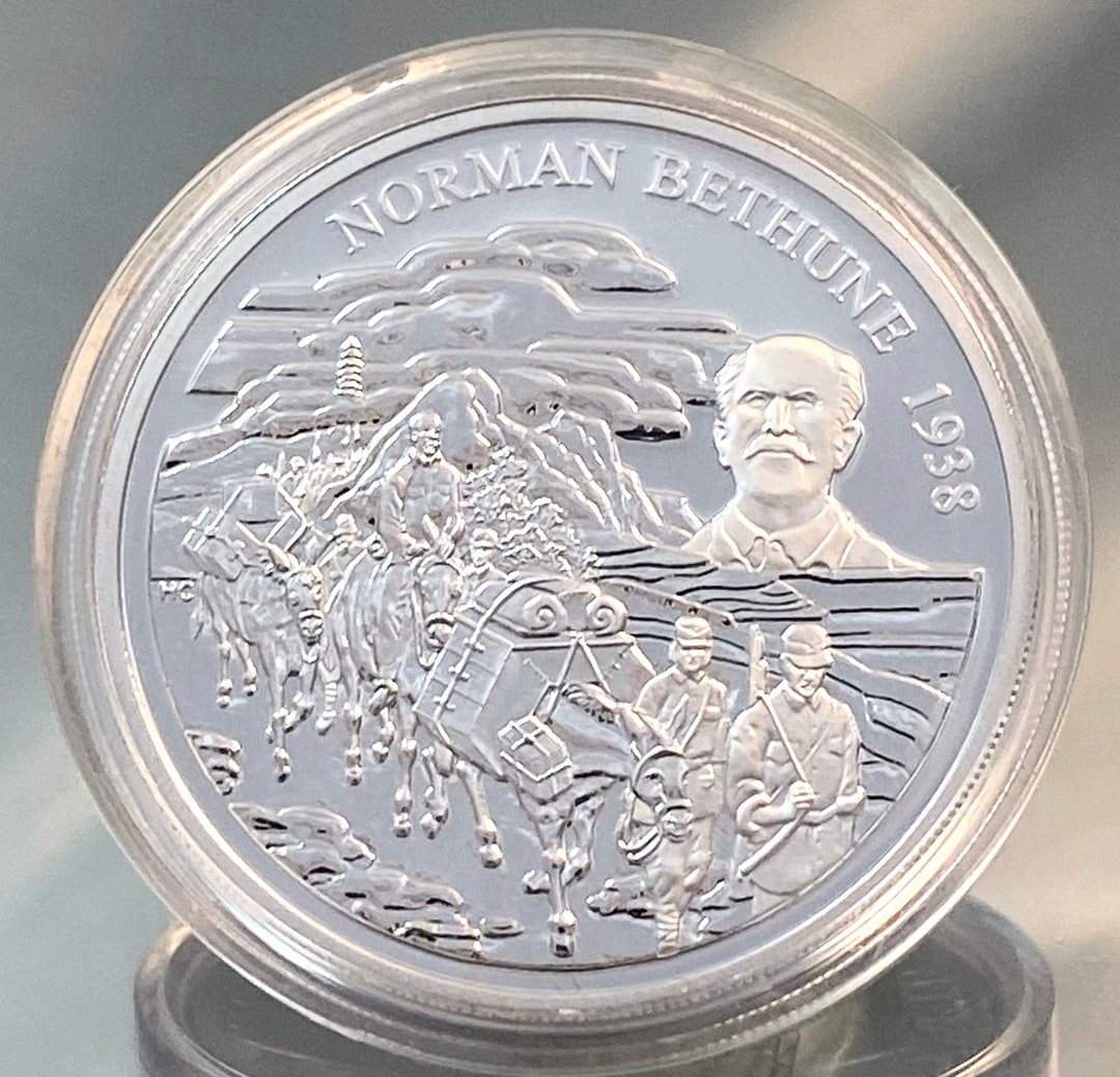 1998 Canada Norman Bethune Five Dollar Silver Proof Coin. Etsy