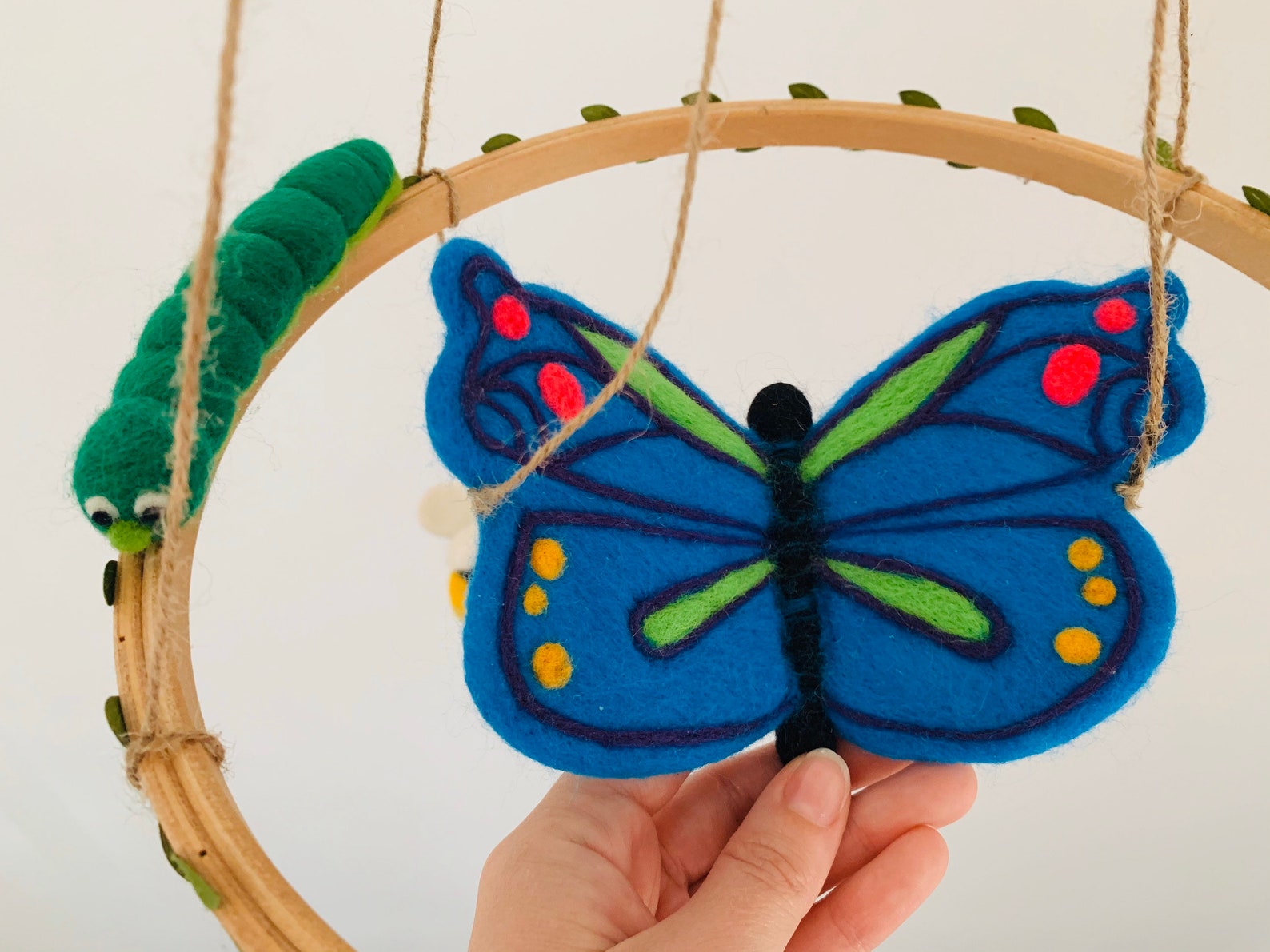 Needle Felted Bugs/insect Mobile for House Decor or Baby Etsy UK
