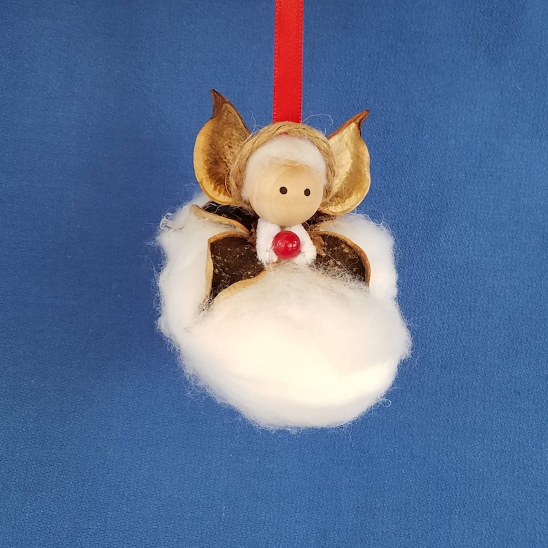 Cotton Angel Handmade Christmas Ornament