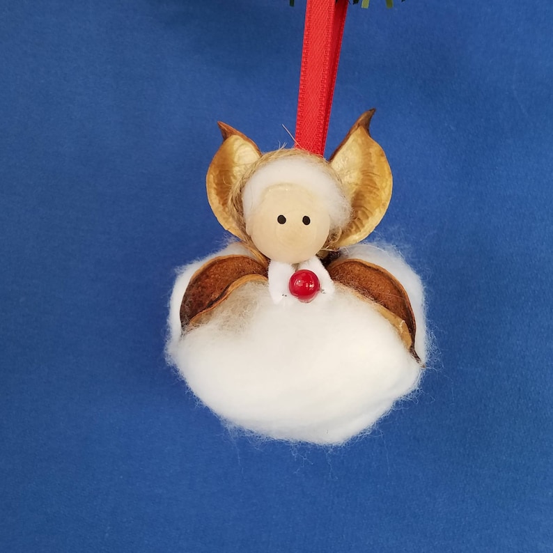 Cotton Angel Handmade Christmas Ornament