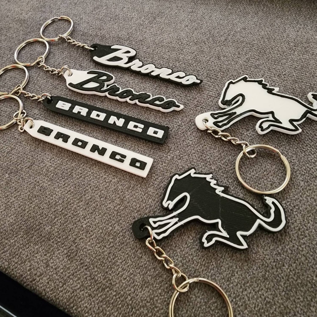 Ford Bronco Emblem Keychains Ford Bronco New/classic Keychain Etsy