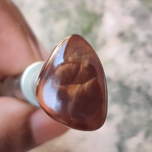 Cabochon di pietra preziosa naturale di agata di fuoco messicana - Dimensioni 13 x 18 mm - 12,40 carati - Per la creazione di gioielli - Esemplare di agata di fuoco di prima qualità