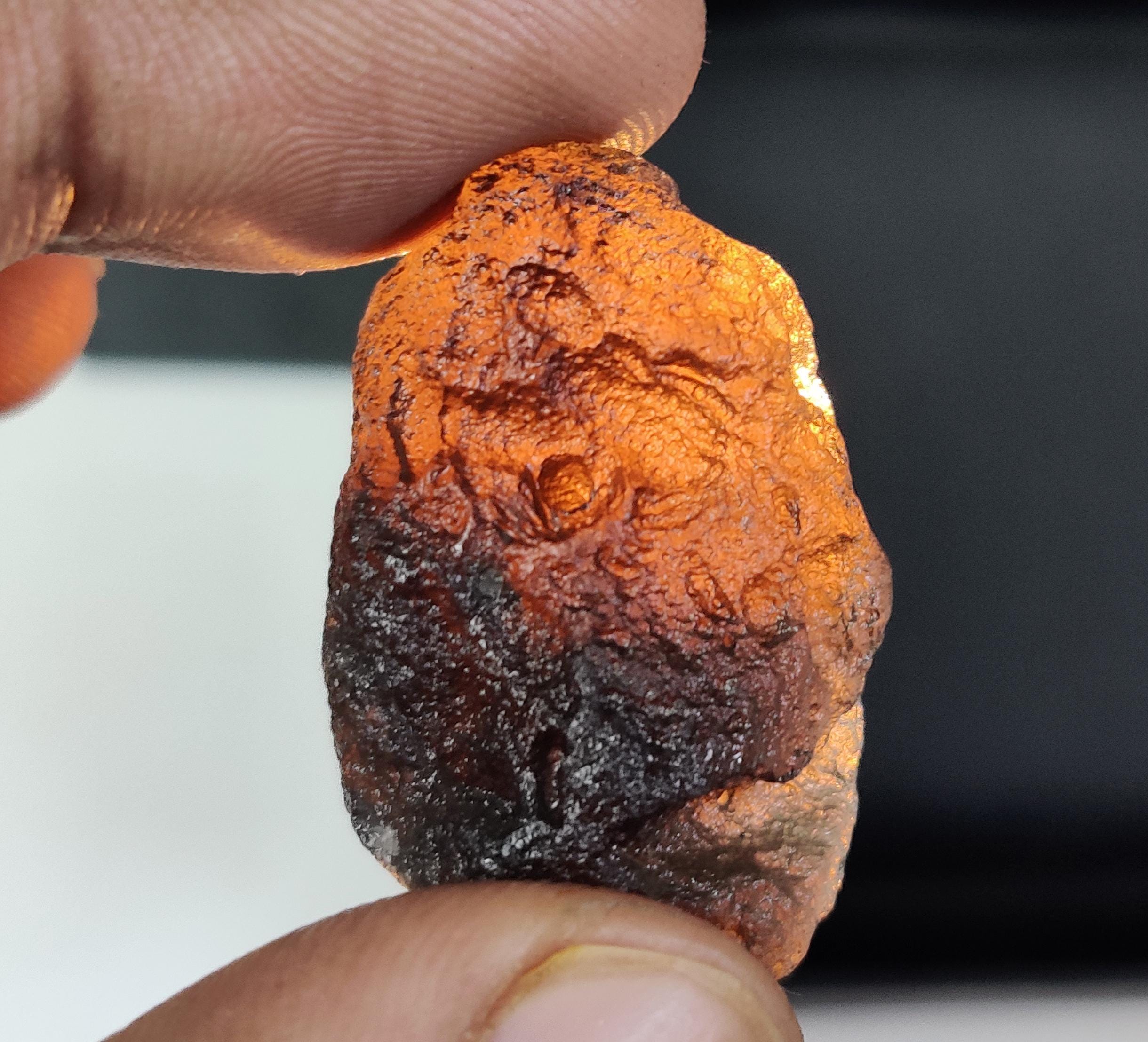 Natural Agni Manitite Tektite: Indonesian Saffordite Gemstone (59.45 Cts)