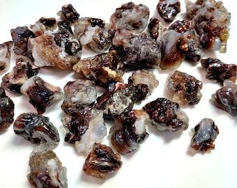 Natural Mexican Fire Agate Rough, Polished Gemstone Specimen
