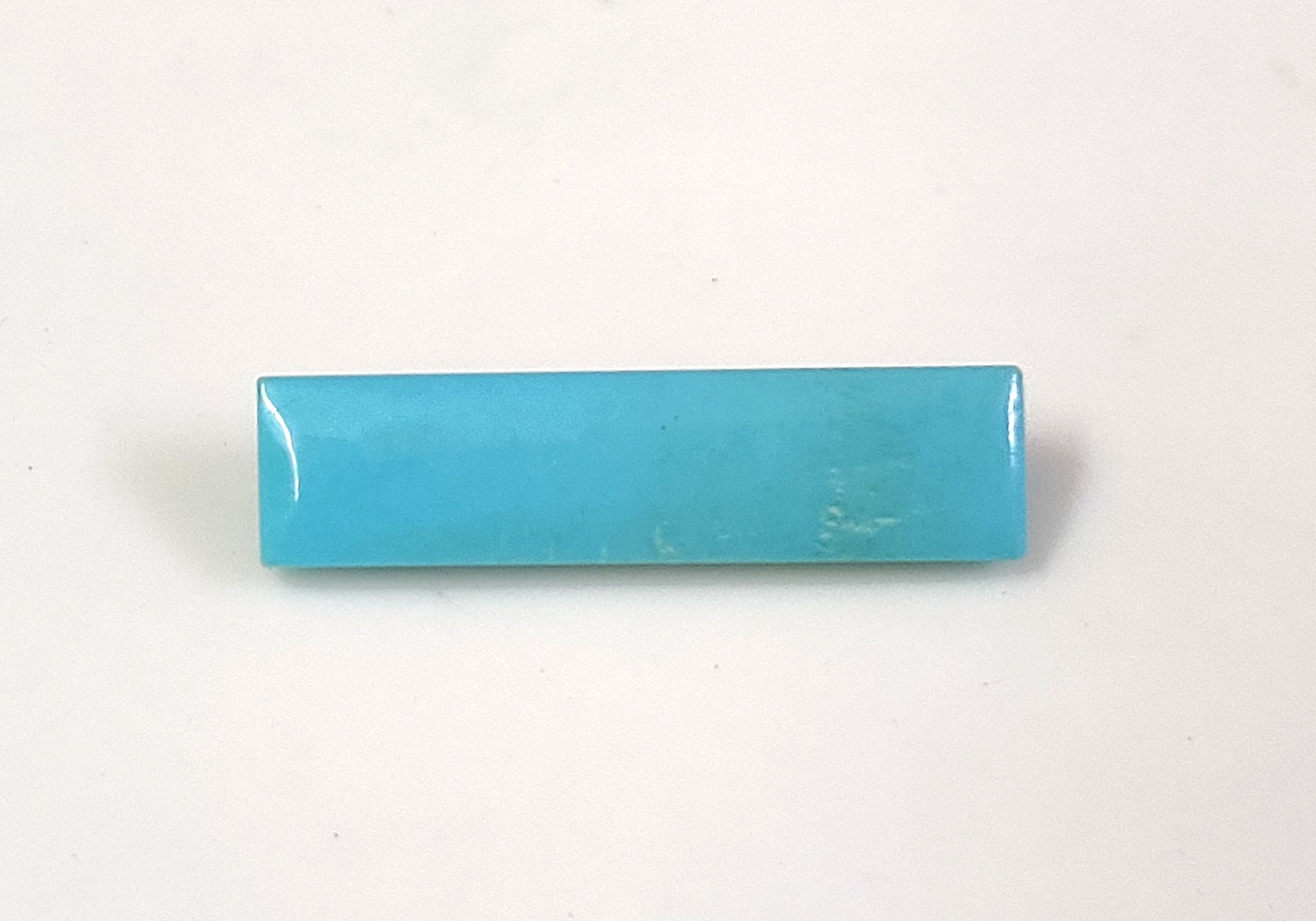 Natural Sleeping Beauty Arizona Turquoise 5X20 MM Baguette Buff Top Cut Gemstone - Ideal for Pendant Making - Top Grade Turquoise Gemstone