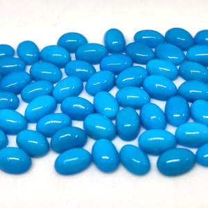 AAA Dornröschen Türkis 4 x 6 mm Oval Cabochon, Arizona Dezember Geburtsstein für Schmuck