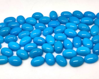 AAA Sleeping Beauty Turquoise 4x6mm Oval Cabochon, Arizona December Birthstone for Jewelry