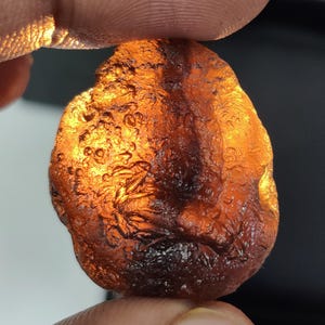 65.75 Cts Natural Agni Manitite: Indonesian Saffordite Tektite Gemstone
