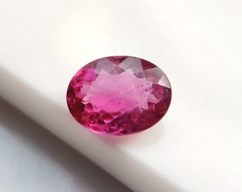 AAA Rubellit Pink Turmalin Edelstein: 8 x 6 mm Oval facettiert, Hand Cut