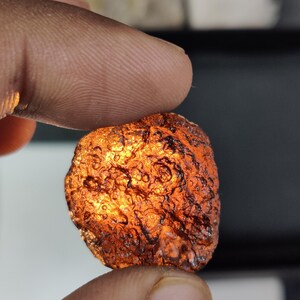 Natural Agni Manitite Tektite: Indonesian Saffordite Crystal (23x26 MM)