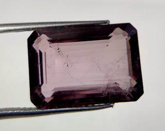 Natural Purple Tourmaline Gemstone: 7.45 Cts Octagon Cut, Untreated