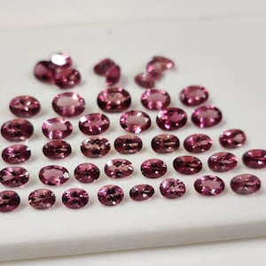 Natural Pink Tourmaline Gemstone Lot - 42 Pcs, 26.90 Cts - Top Quality Loose Stones for Jewelry Making & Crafts